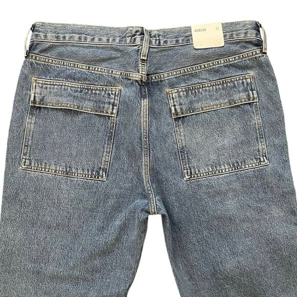 Agolde Cooper Cargo Jeans in Regulation Size 31 High Rise Straight Leg NWT - Picture 6 of 8